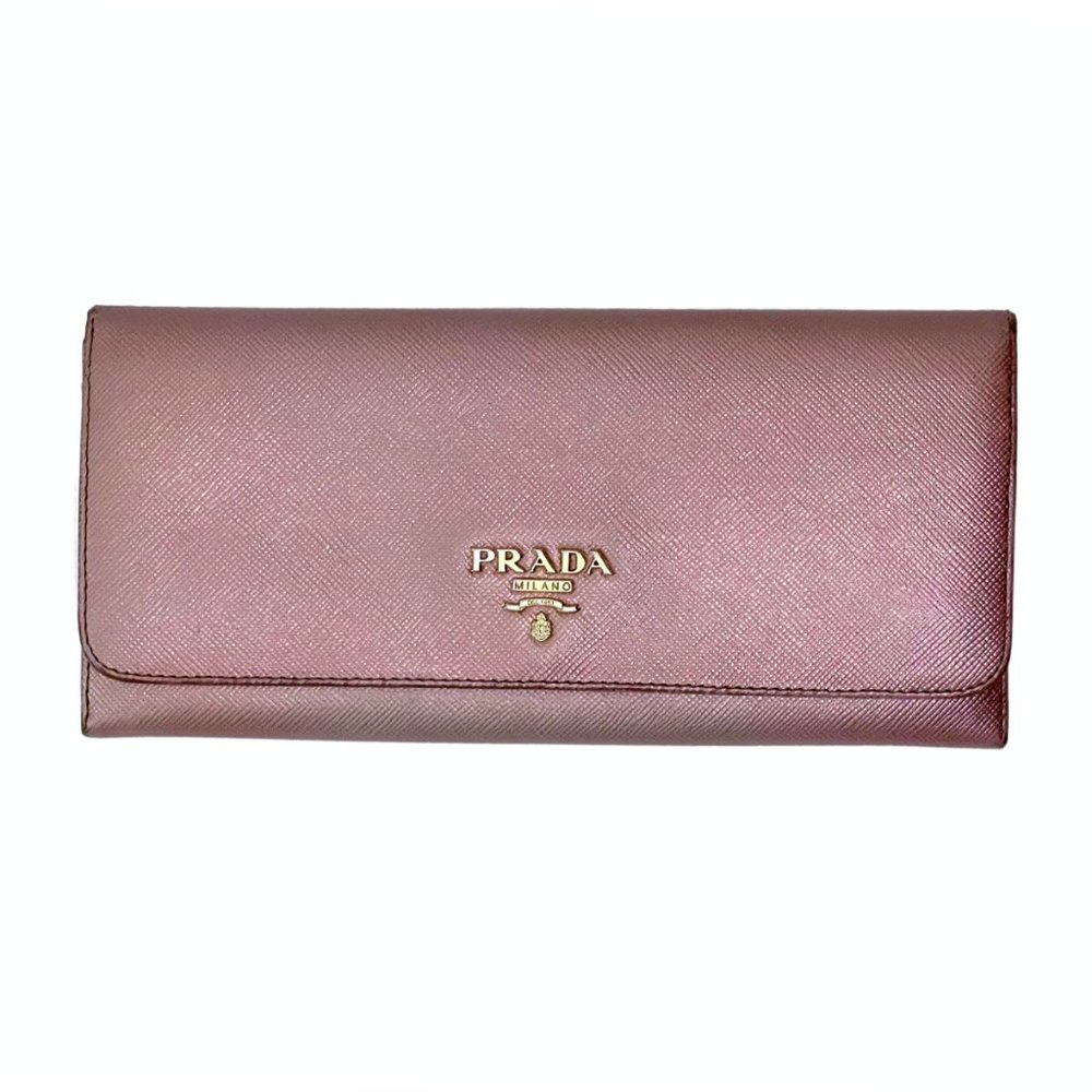 Prada | Platinum Pink Saffiano Metal Leather Long Continental Wallet